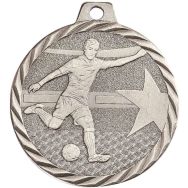 Médaille foot argent 50mm