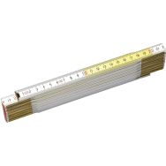 Mesure pliante bois blanc-jaune - Stanley