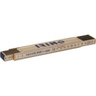 Mètre bois pliable 2m 10 sections