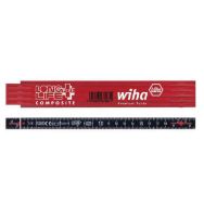 Mètre pliant Longlife Plus Composite 2m rouge et noir