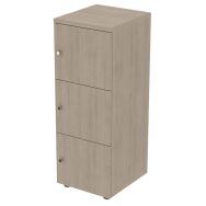 Meuble 3 cases portes battantes