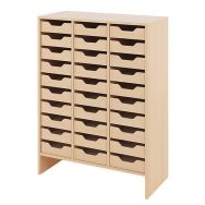 Meuble Basik 30 tiroirs carton 84 x 39 x 112 cm - hêtre