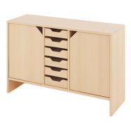 Meuble Basik 4 à 12 tiroirs bois et portes