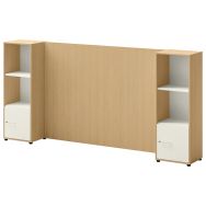Meuble Ivo 6 cases dont 2 basses avec portes et support TV