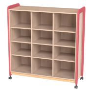 Meuble Lili 3 colonnes 12 niches + roulettes