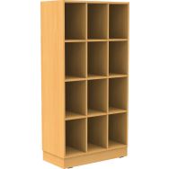 Meuble Octet 12 cases socle panneau-Manutan Expert