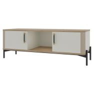 Meuble TV OLERON 2 portes 1 niche-Enond Mobilier