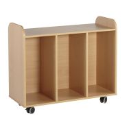 Meuble à bacs 3 colonnes hauteur 91 cm coloris hêtre