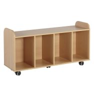 Meuble &agrave; bacs 4 cases colonnes - Manutan Expert