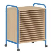 Meuble à dessins format raisin Chloé - Bleu