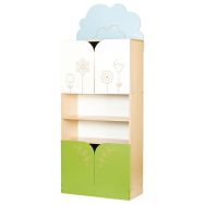 Meuble à étagères et portes