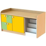 Meuble à langer Malice 4 casiers + porte + escalier