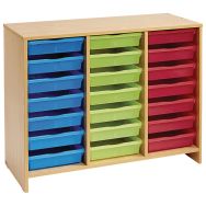 Meuble bas 21 bacs multicolores - Nathan