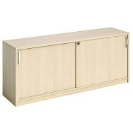 Meuble bas Visual à portes coulissantes - Chêne