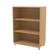 Meuble bibliothèque sur socle 2 tablettes Hêtre Oscar