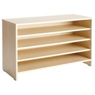 Meuble d'activités à étagères bouleau