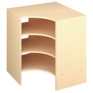 Meuble d'angle Basik rentrant 2 à 4 étagères