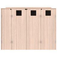 Meuble de débarrassage alimentaire TRIZA tri sélectif HPL BUTON DESIGN