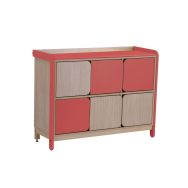 Meuble de déshabillage 6 cases Lili avec tapis de change