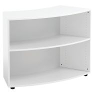 Meuble de rangement incurvé Marie avec 2 compartiments blanc-MIRPLAY School