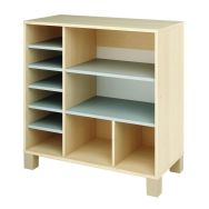 Meuble droit Confetti avec pieds étagères + cases