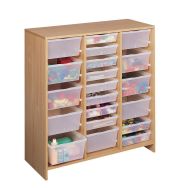 Meuble haut 20 bacs incolores - Nathan