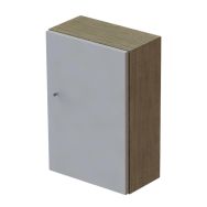 Meuble haut Quiétub 1 porte Tabac/Gris
