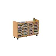 Meuble hauteur 91 cm 4 colonnes avec bacs - Manutan Expert