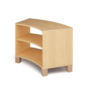 Meuble incurvé Confetti hauteur 53 cm - 1 étagère finition bouleau