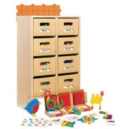 Meuble jeux créatifs 8 tiroirs