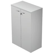 Meuble mi-haut Fast à portes avec serrure - Gris