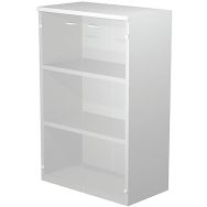 Meuble mi-haut Fast portes en verre - P44cm - Gris