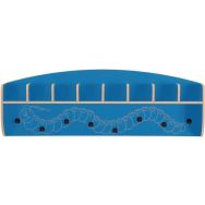 Meuble patère à cases Zébulon, coloris bleu azul