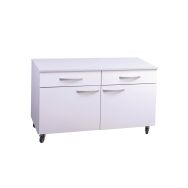 Meuble rangement mobile 2 portes/ 2 tiroirs L 1200