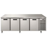Meuble réfrigéré GN1/1 négatif, 4 portes, groupe logé LINEAR- LIN+704BT/1