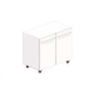 Meuble sous-paillasse - 2 portes - Asem