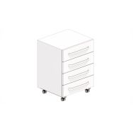 Meuble sous-paillasse - 4 tiroirs - Asem