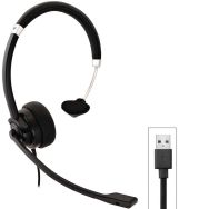 Micro casque mono canal Deluxe HU411 USB - V7