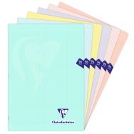 Mimesys PASTEL cahier piqué polypro 21x29,7cm 96p séyès coloris ass - Lot de 10