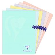 Mimesys PASTEL cahier piqué polypro 24x32cm 96p séyès coloris assortis - Lot de 10