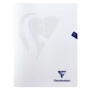 Mimesys cahier piqué polypro 24x32cm 96p Q.5x5 + marge coloris assortis