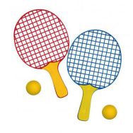 Mini-raquettes plastique type ping-pong (lot de 12)