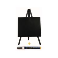 Mini ardoise+feutre en bois coloris hêtre