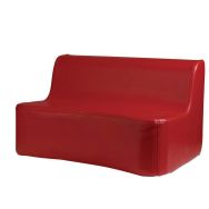 Mini banquette 2 places Bambino rouge