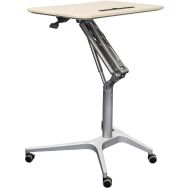 Mini bureau avec plateau rabattable sur roulettes