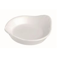 Mini plat à oeuf en porcelaine ø7 cm2,5cl blanc