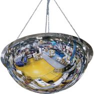 Miroir hémisphérique demi-sphère Plexi+ - Vision 360° - Fixation par aimants - Kaptorama