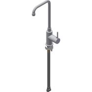 Mitigeur pivotant EF-EC en L sur table et flexible - Asem