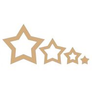 Mobile étoile Dim. 200 x 180 mm (Lot de 6)