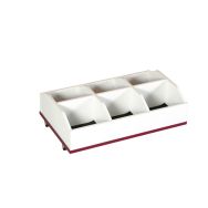 Module à roulettes Zédia rouge RAL 3000